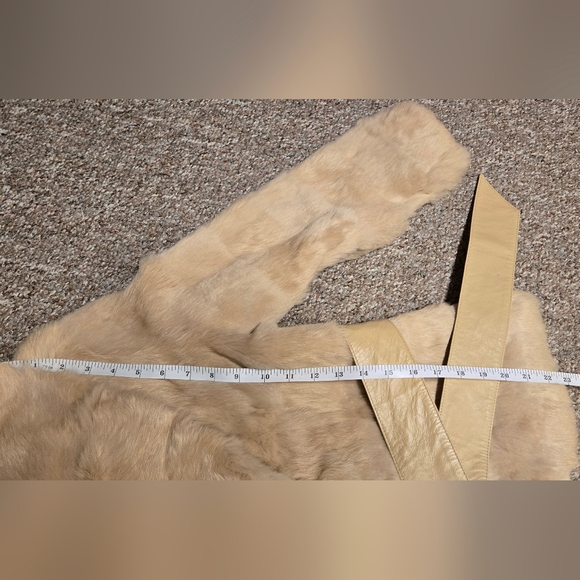 Bebe genuine leather & Genuine rabbit fur coat - Picture 11 of 13